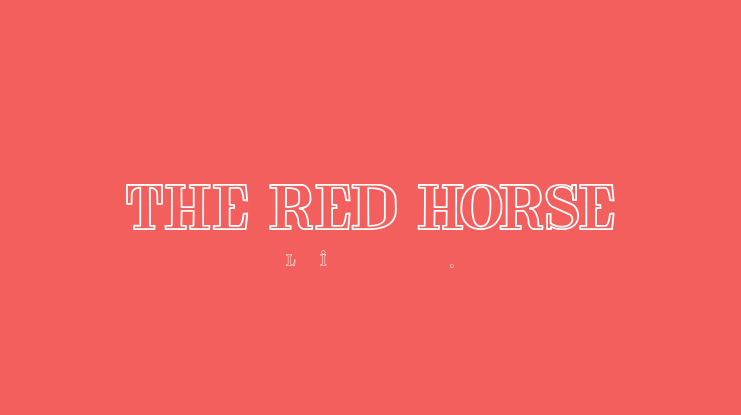 THE RED HORSE Font