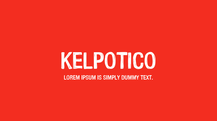 Kelpotico Font Family