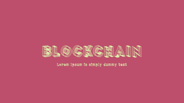 BLOCKCHAIN Font