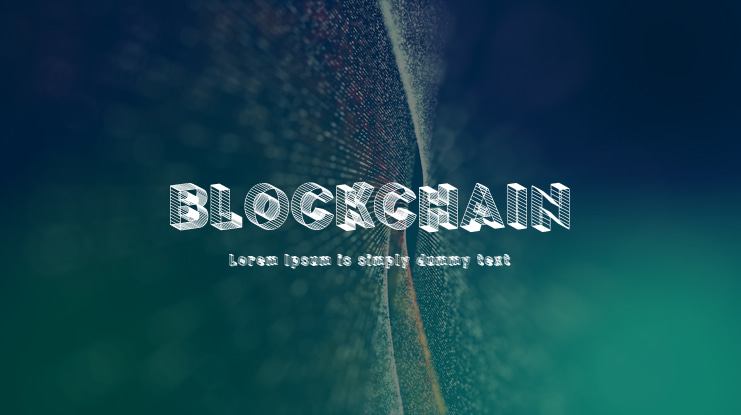 BLOCKCHAIN Font