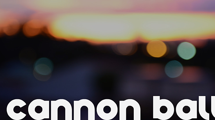 cannon ball Font