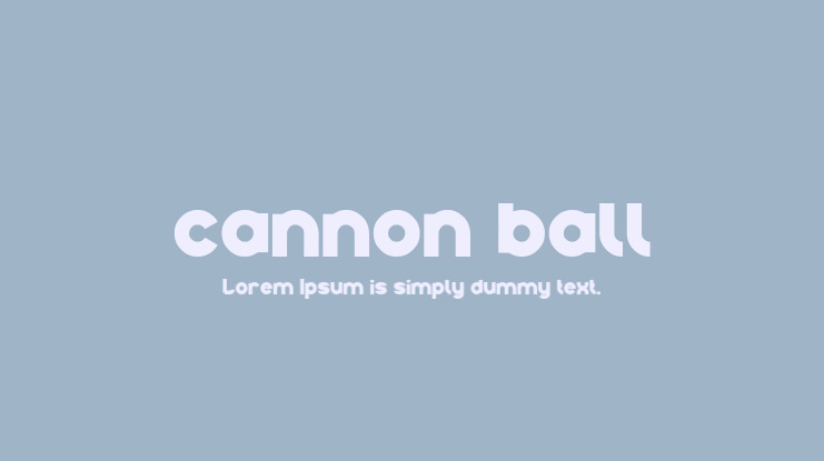 cannon ball Font