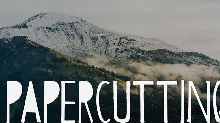 Papercutting Font
