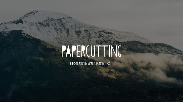Papercutting Font