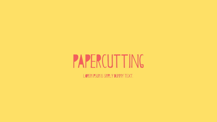 Papercutting Font