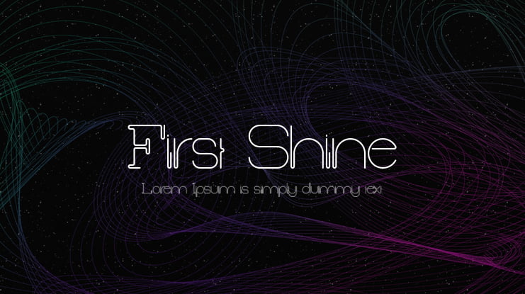 First Shine Font Family