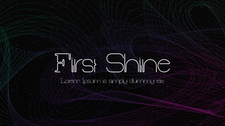 First Shine Font Family