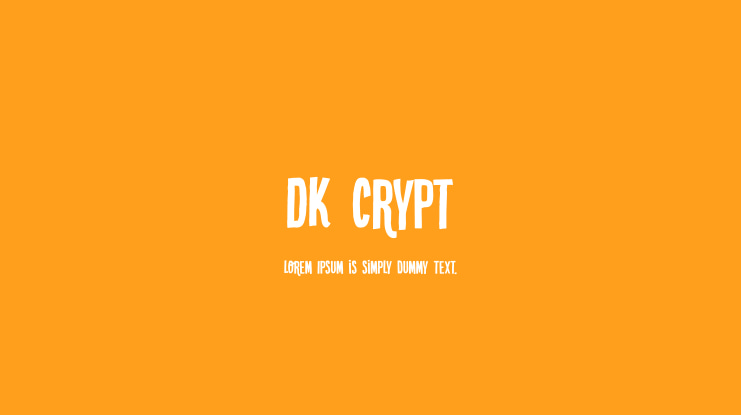 DK Crypt Font