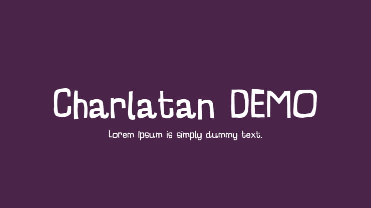 Charlatan DEMO Font