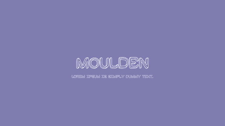 Moulden Font