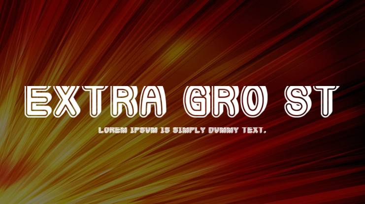Extra Gro St Font