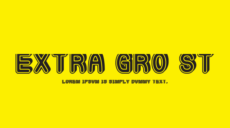 Extra Gro St Font