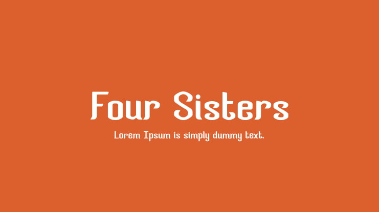 Four Sisters Font