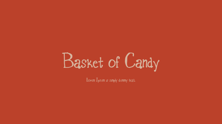 Basket of Candy Font