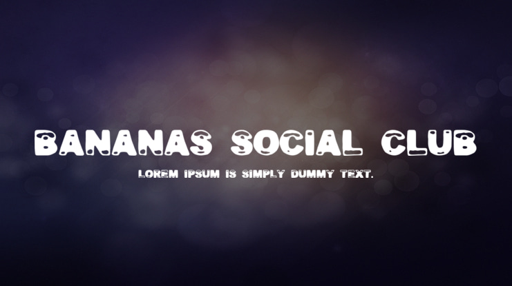 Bananas Social Club Font