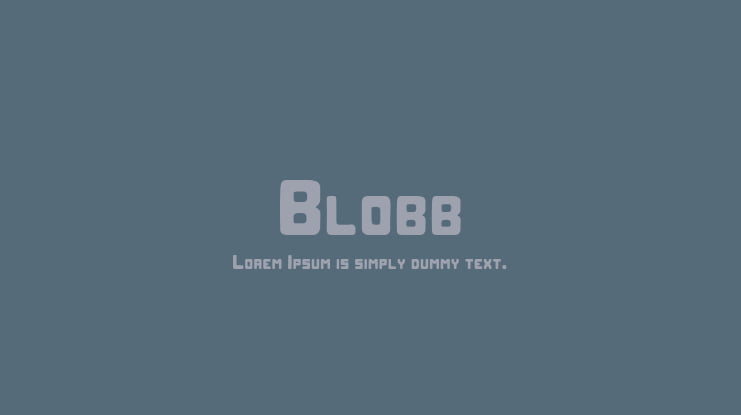 Blobb Font