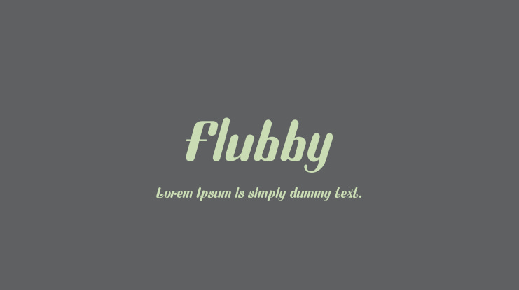 Flubby Font