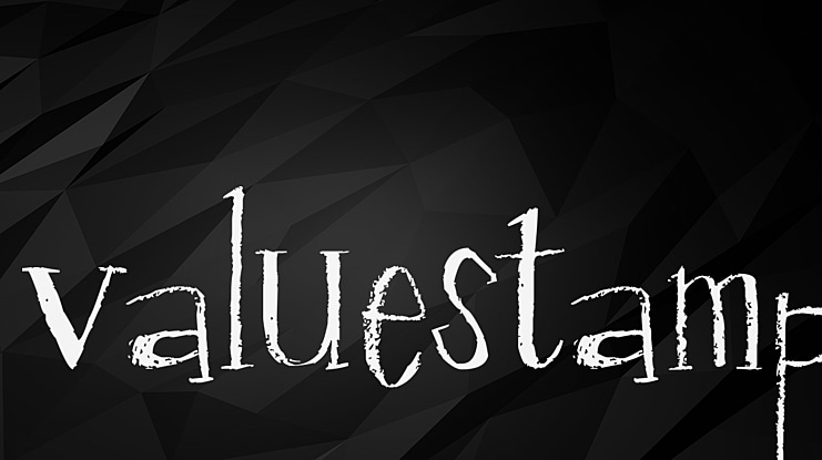 ValueStamp Font