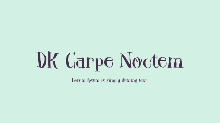 DK Carpe Noctem Font