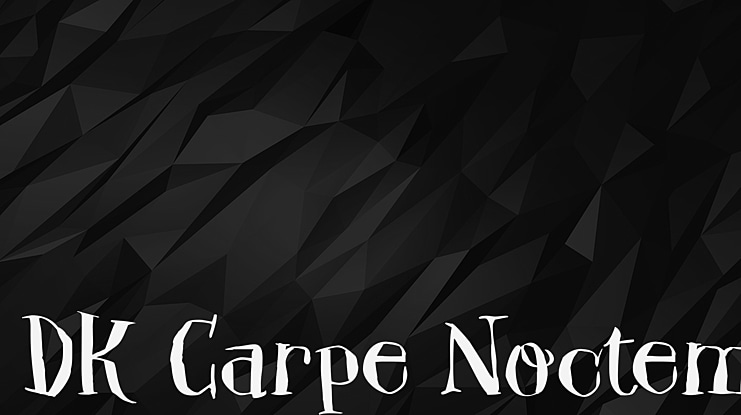 DK Carpe Noctem Font