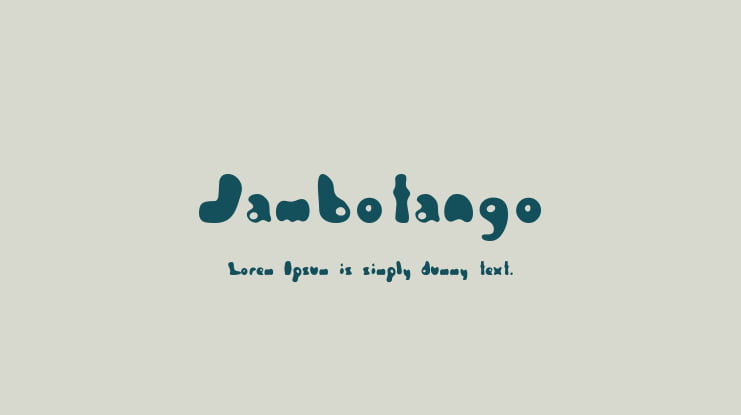 Jambotango Font