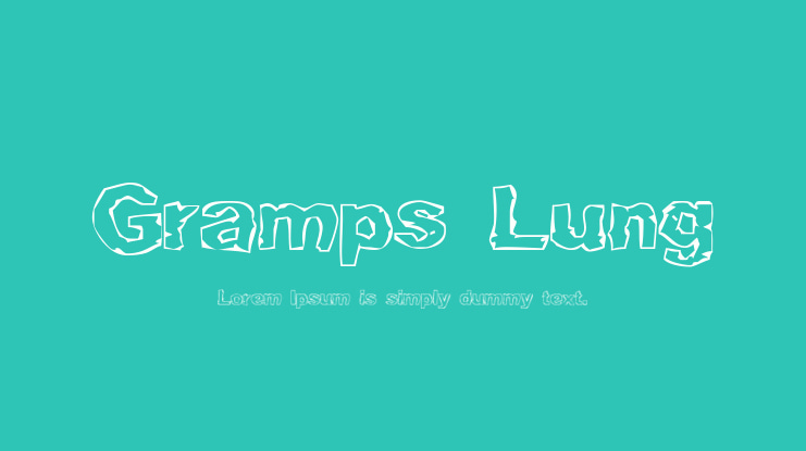 Gramps Lung Font