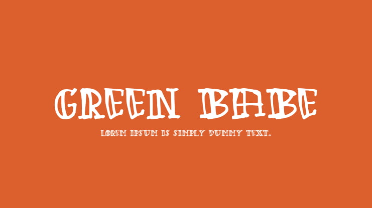 Green Babe Font