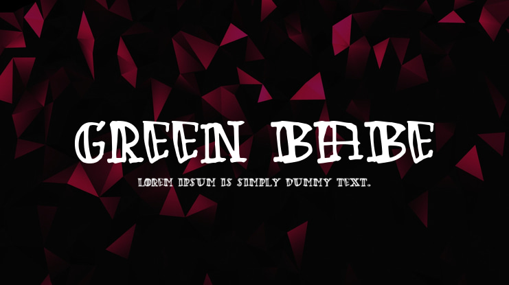 Green Babe Font