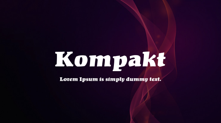Kompakt Font
