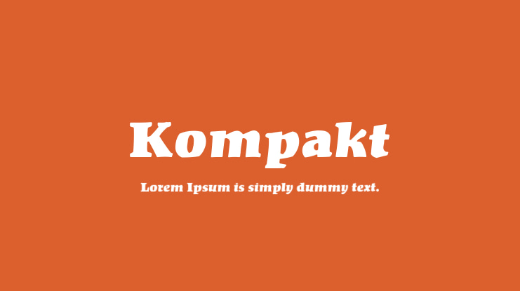 Kompakt Font