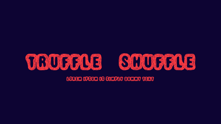 Truffle-Shuffle Font