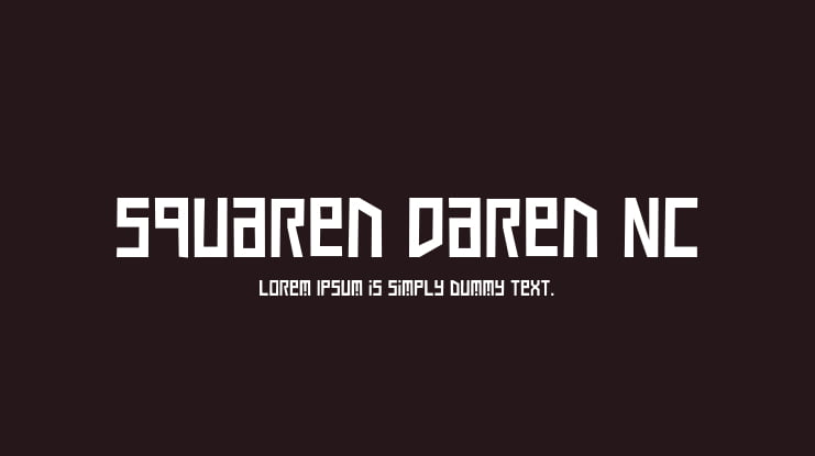 Squaren Daren NC Font