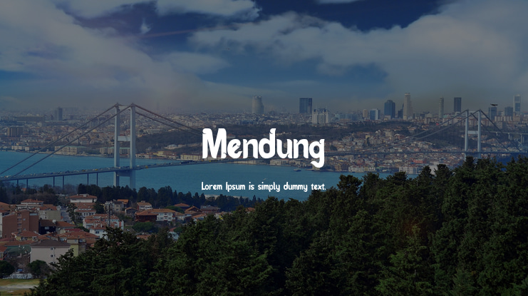 Mendung Font Family