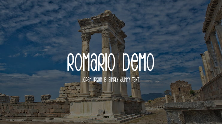 Romario Demo Font Family