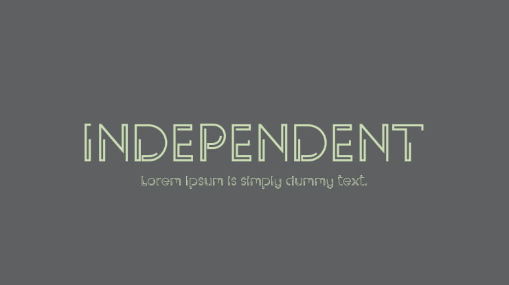 INDEPENDENT Font Family