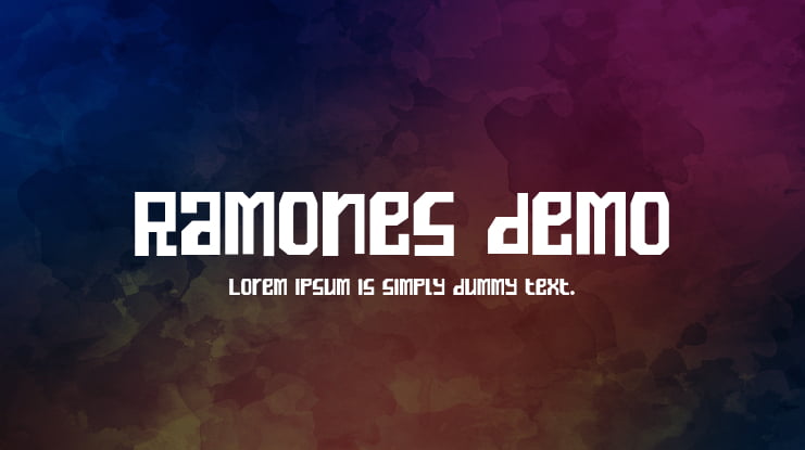Ramones demo Font