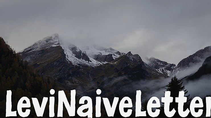 LeviNaiveLetter Font