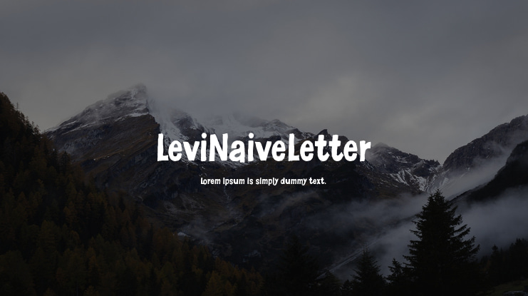 LeviNaiveLetter Font