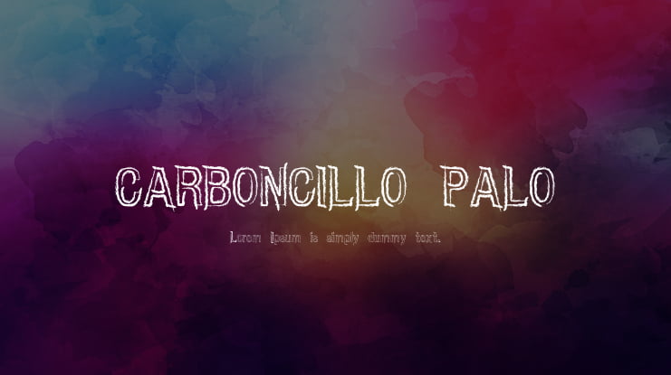 CARBONCILLO PALO Font Family