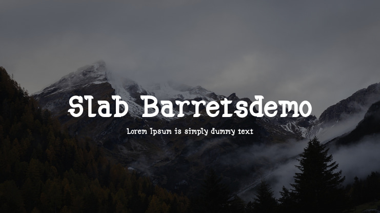 Slab Barretsdemo Font