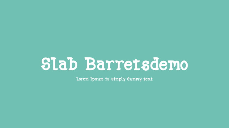 Slab Barretsdemo Font