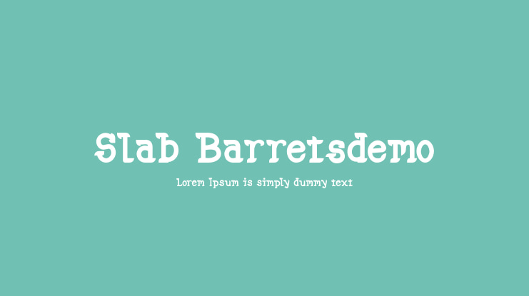 Slab Barretsdemo Font