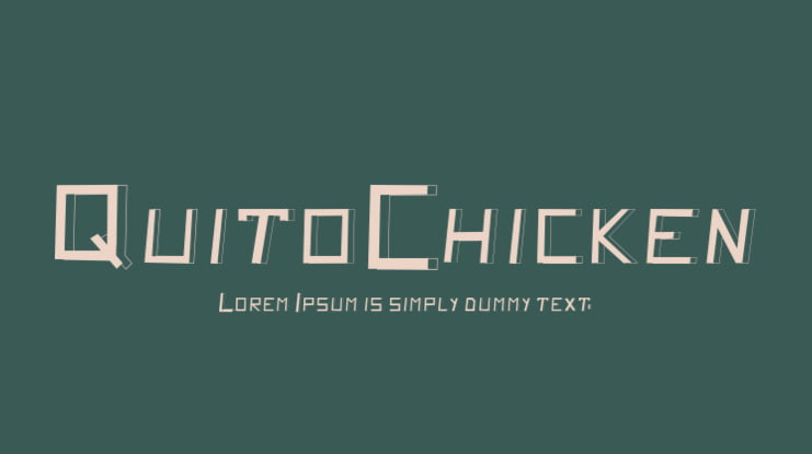 QuitoChicken Font