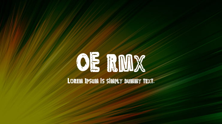 OE rmx Font