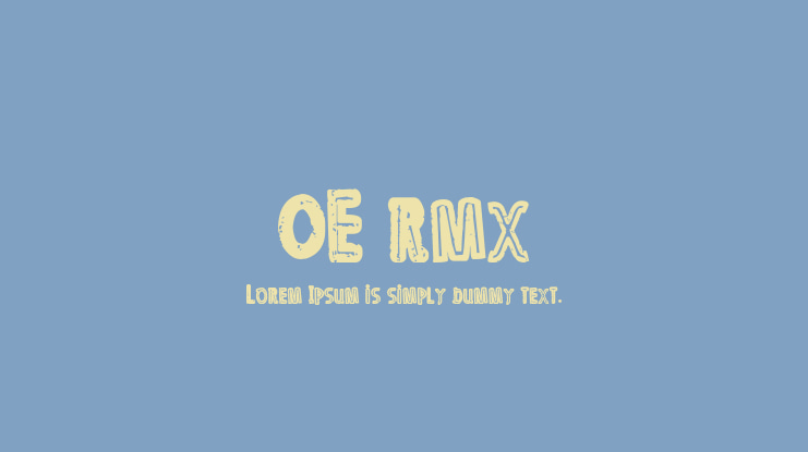 OE rmx Font