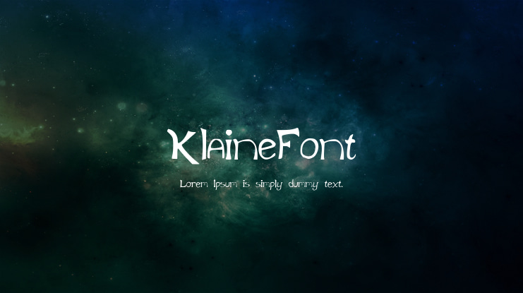 KlaineFont Font