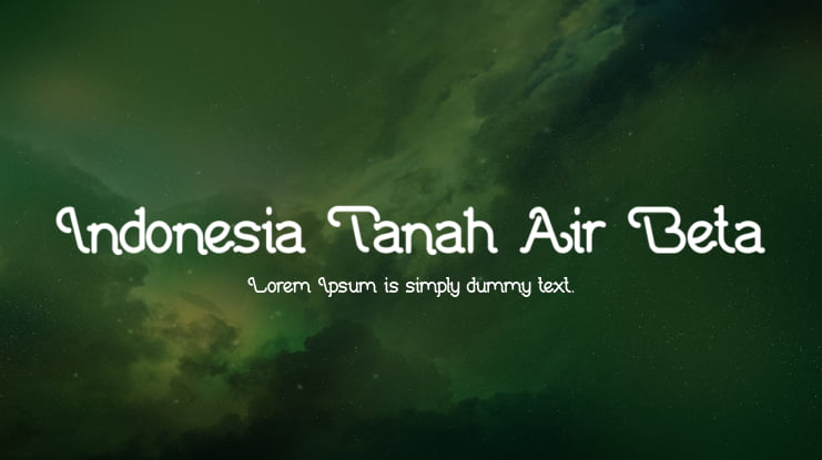 Indonesia Tanah Air Beta Font