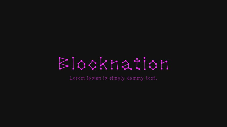 Blocknation Font