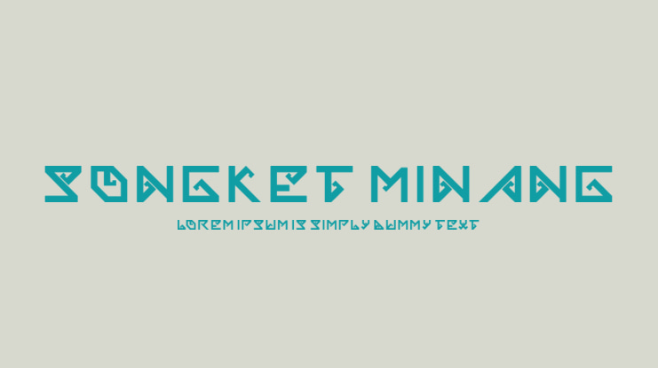Songket Minang Font