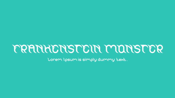 FRANKENSTEIN MONSTER Font Family